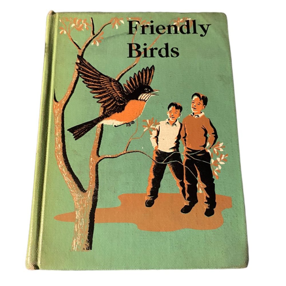 Friendly Birds, vintage 1950s hardcover book